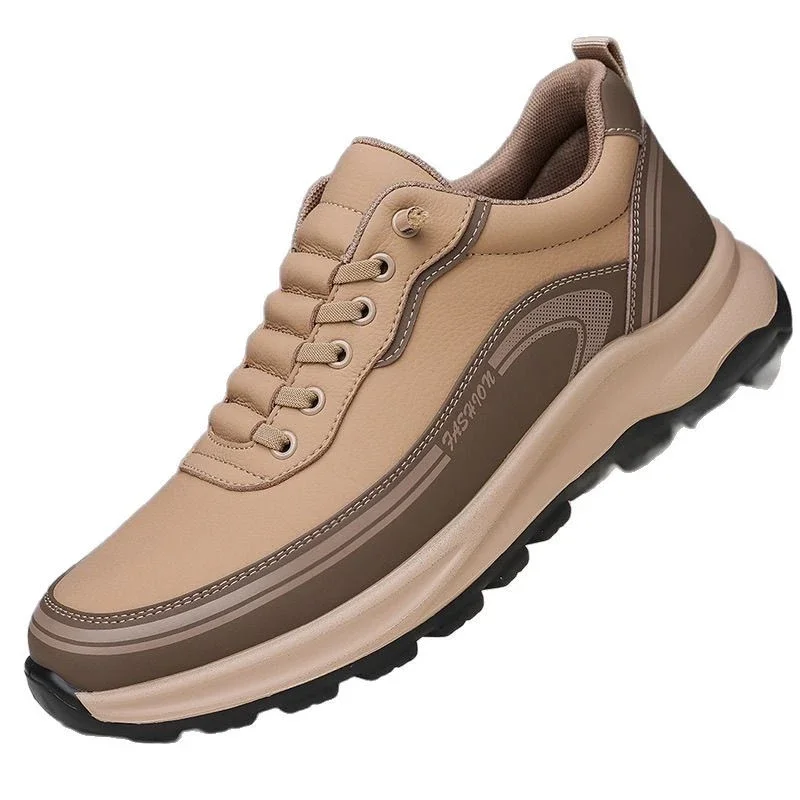 Men's Slip-On Leather Fashion Sneakers