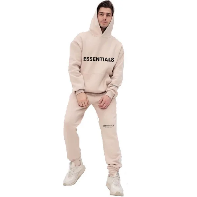 FER Essentials Logo Print Hoodie Set Detail