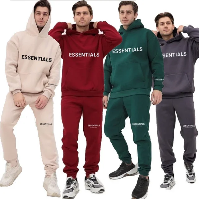 FER Essentials Logo Print Hoodie Set Detail