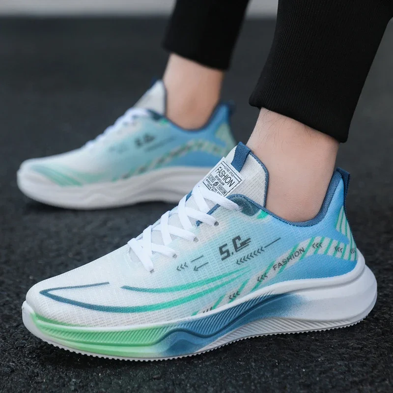 Men's Airy Mesh Platform Running Sneakers Spring 2025