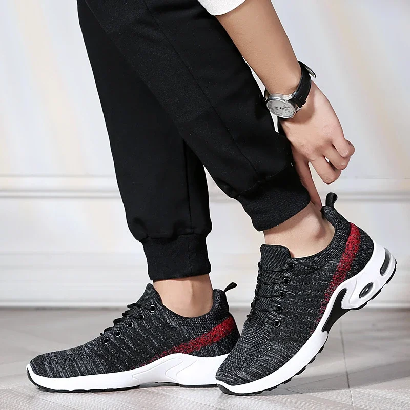 Trendy Korean Men's Flyknit Sneakers 2025