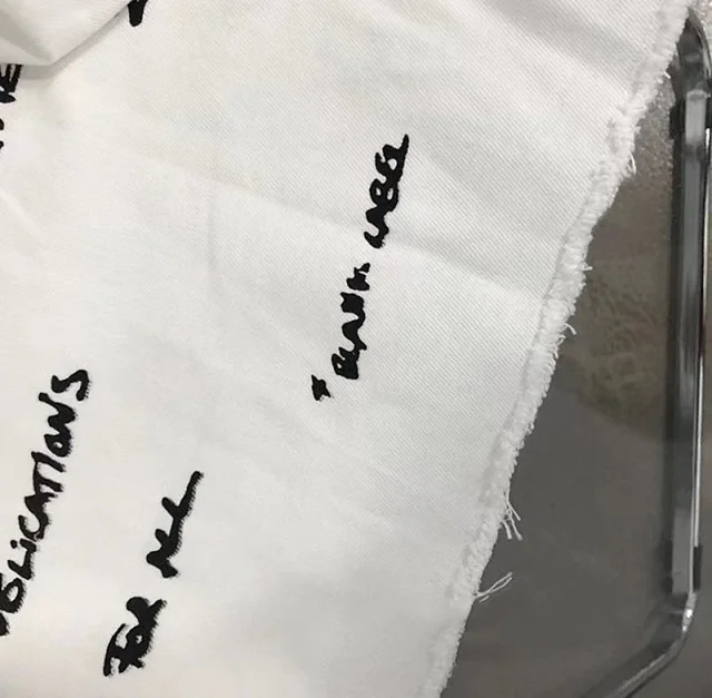 Maison Margiela Unisex Distressed Denim Hoodie Detail