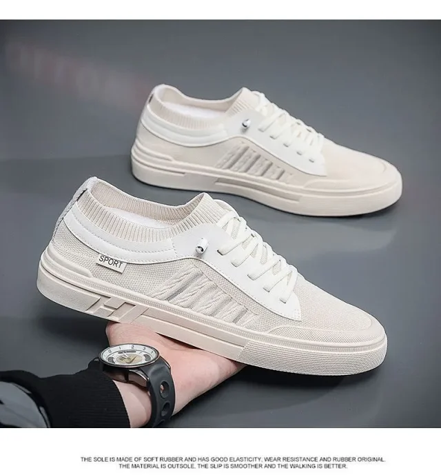 New Woven Mesh Outdoor Sneakers Men Detail