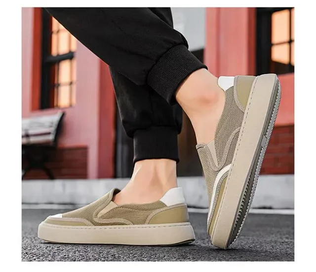 Men's 2025 Summer Mesh Slip-On Driving Shoes Detail