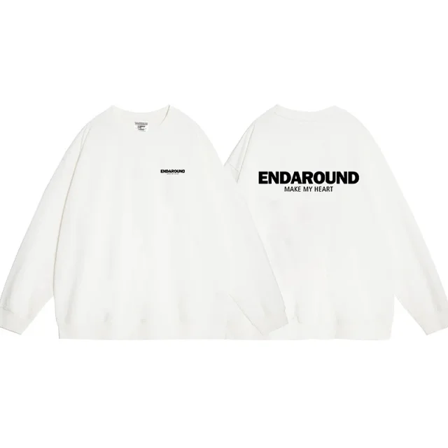 Men's New 2025 Grey Crewneck Sweatshirt Detail