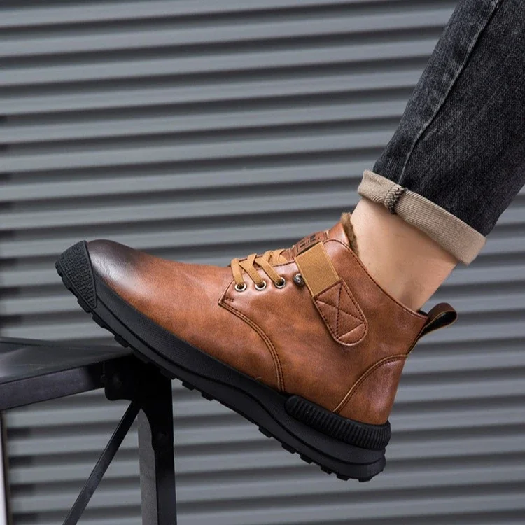 Men's Warm Gradient Martin Boots