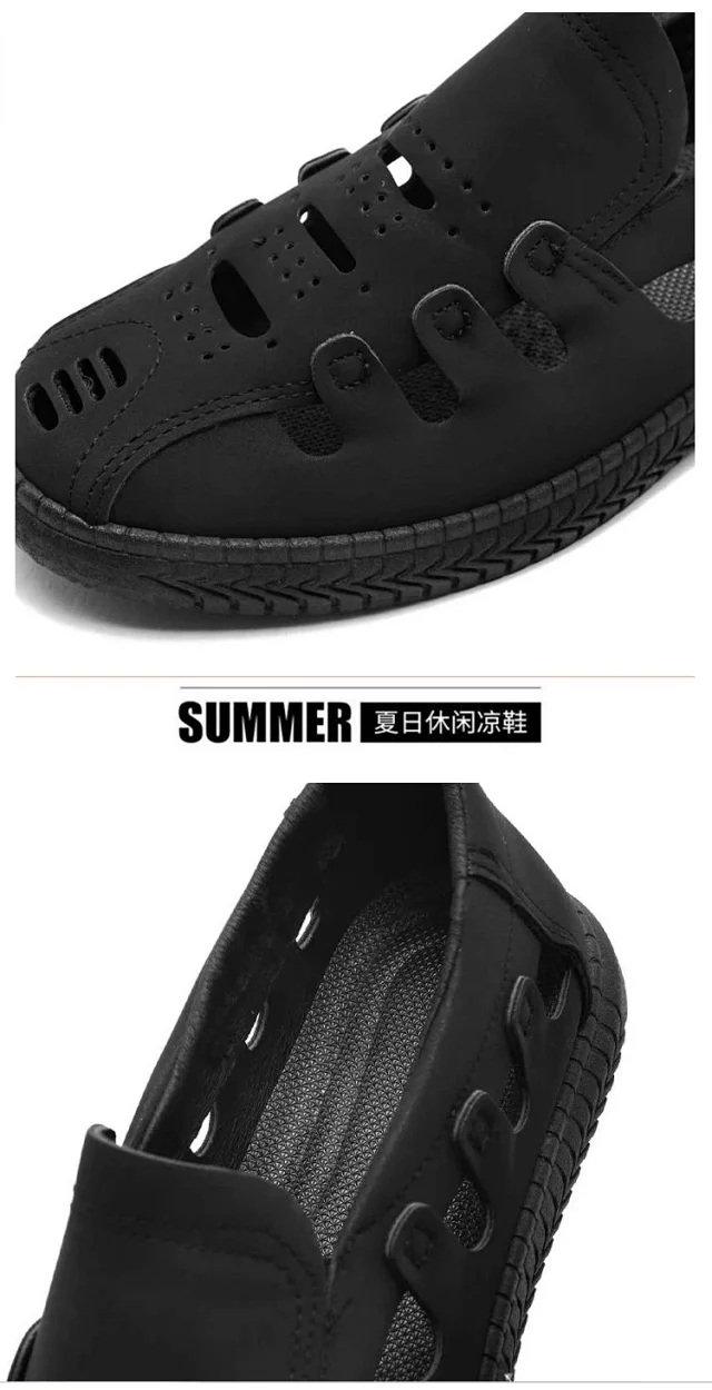 Men's Breathable Outdoor Slip-On Sandals Detail