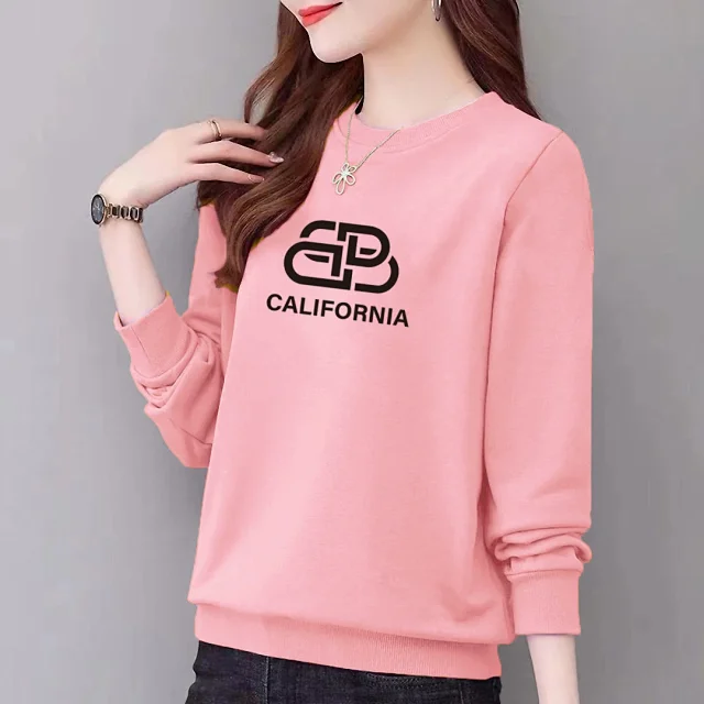 Women's Cozy Hoodie Slim Fit Print Detail