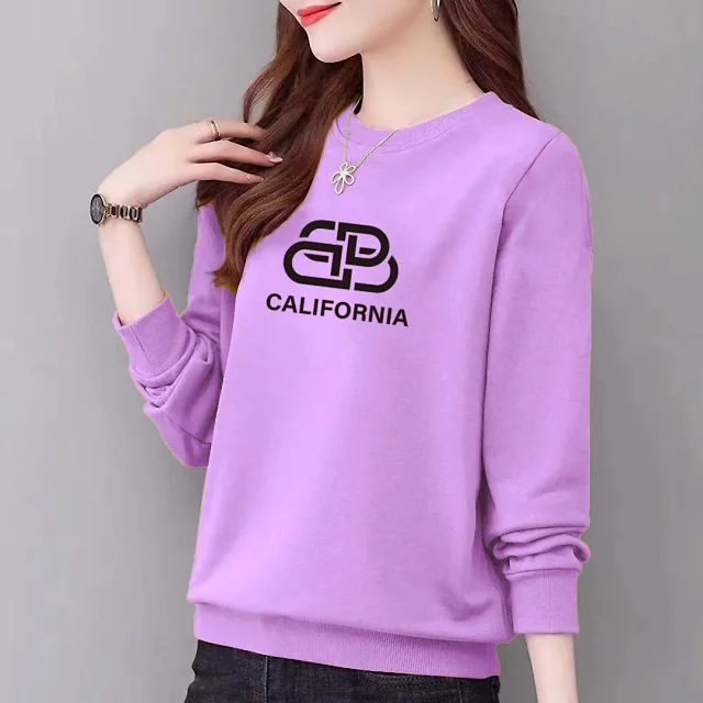 Women's Cozy Hoodie Slim Fit Print Detail