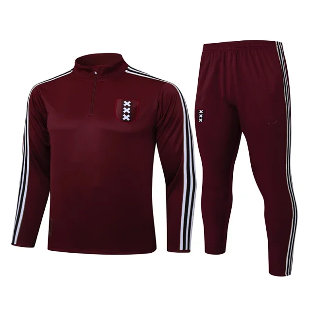 Long Sleeve Half Zip Football Training Jersey Detail