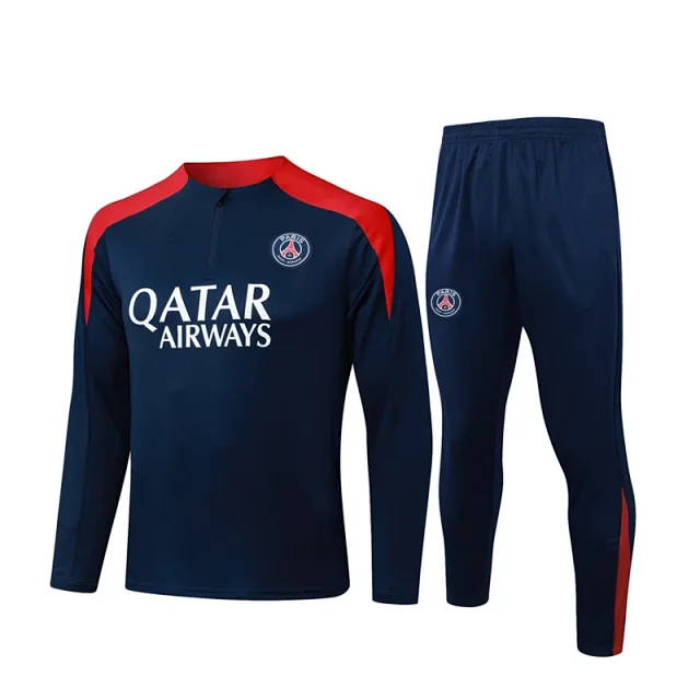 Long Sleeve Half Zip Football Training Jersey Detail