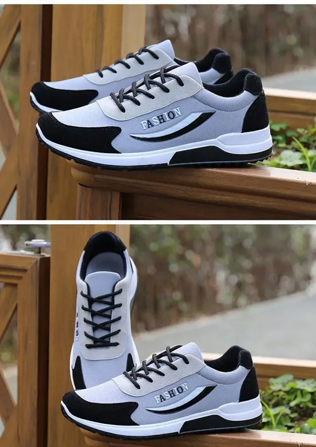Summer 2025 Men's Breathable Lace-Up Runners Detail