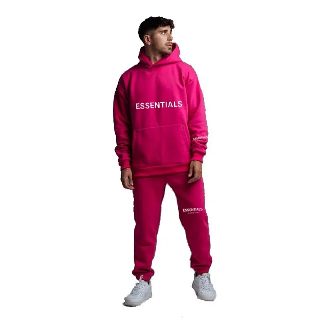 FER Essentials Logo Print Hoodie Set Detail