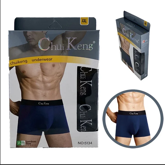 Men's Modal Red Mid-Rise Trunks Detail