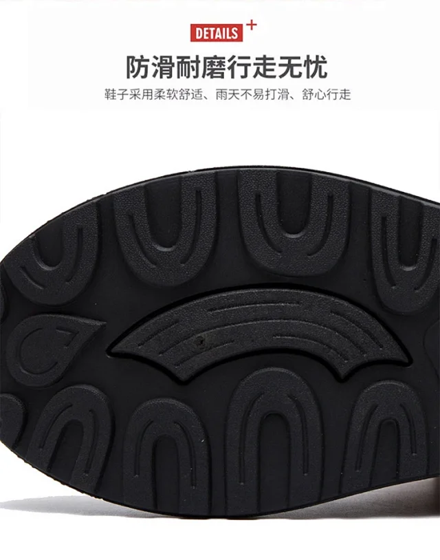Men's Warm Gradient Martin Boots Detail