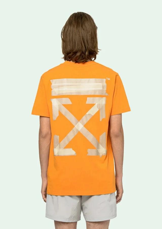 Unisex Cartoon Graffiti Arrow Graphic Tee Detail