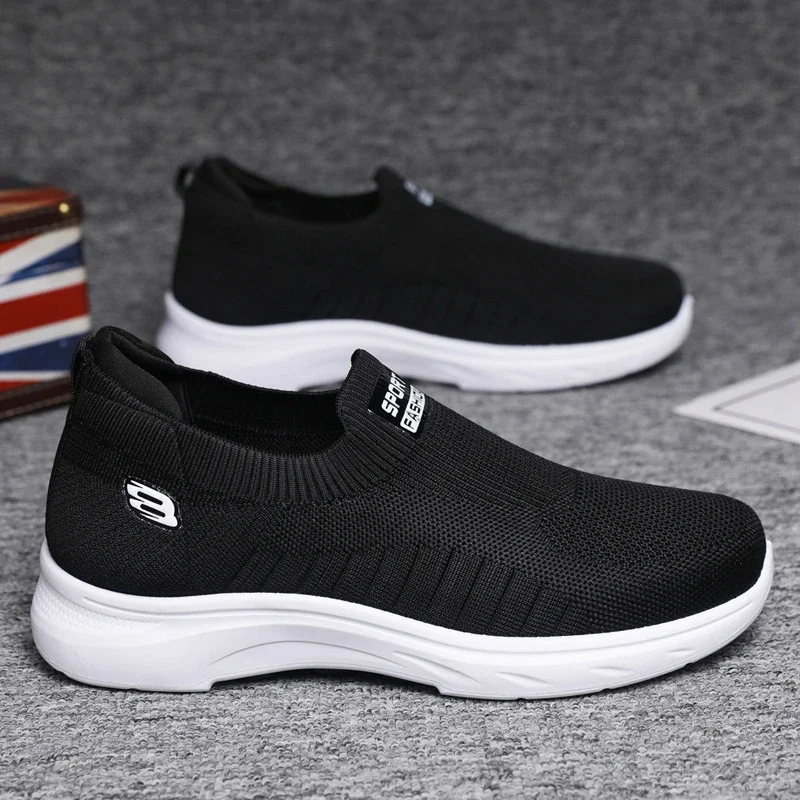 Summer New Men's Flyknit Slip-On Casual Shoes