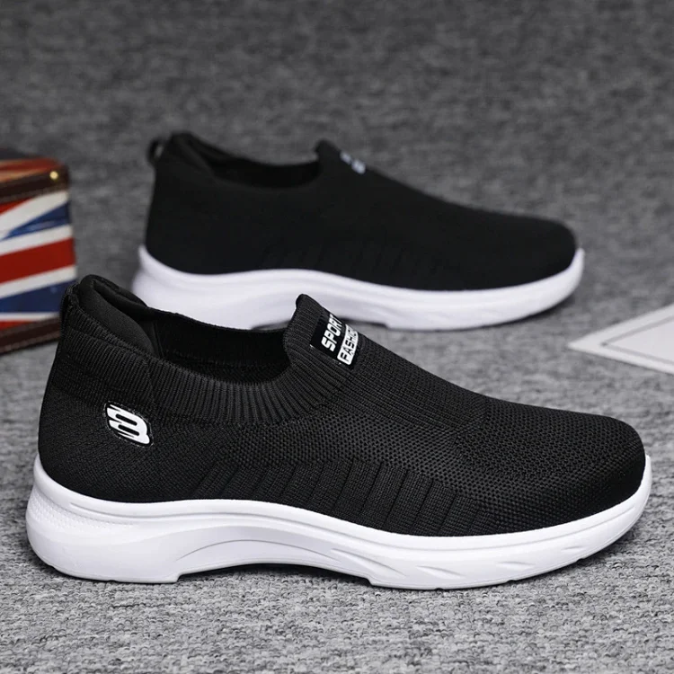 Summer New Men's Flyknit Slip-On Casual Shoes