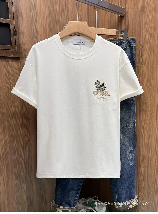 Men's Streetwear Embroidery Tee 2025 Detail
