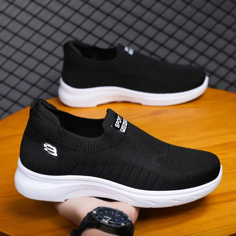 Summer New Men's Flyknit Slip-On Casual Shoes