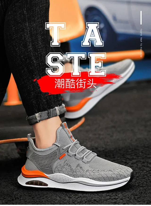 Men's Running Shoes Flyknit Casual Lightweight Detail