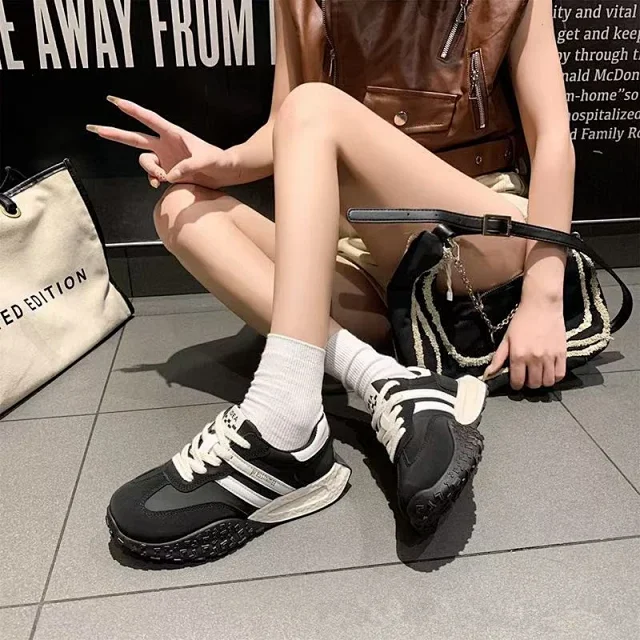 Women's Color-Block Chunky Waffle Sneakers Detail
