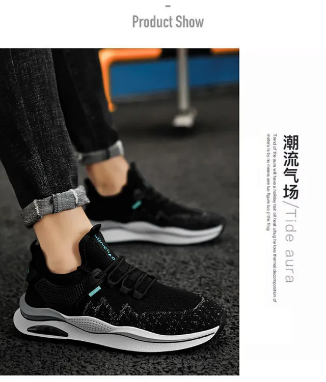 Men's Running Shoes Flyknit Casual Lightweight Detail