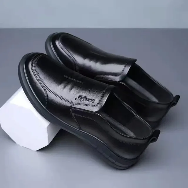 Men's PU Leather Smart-Casual British Shoes Detail