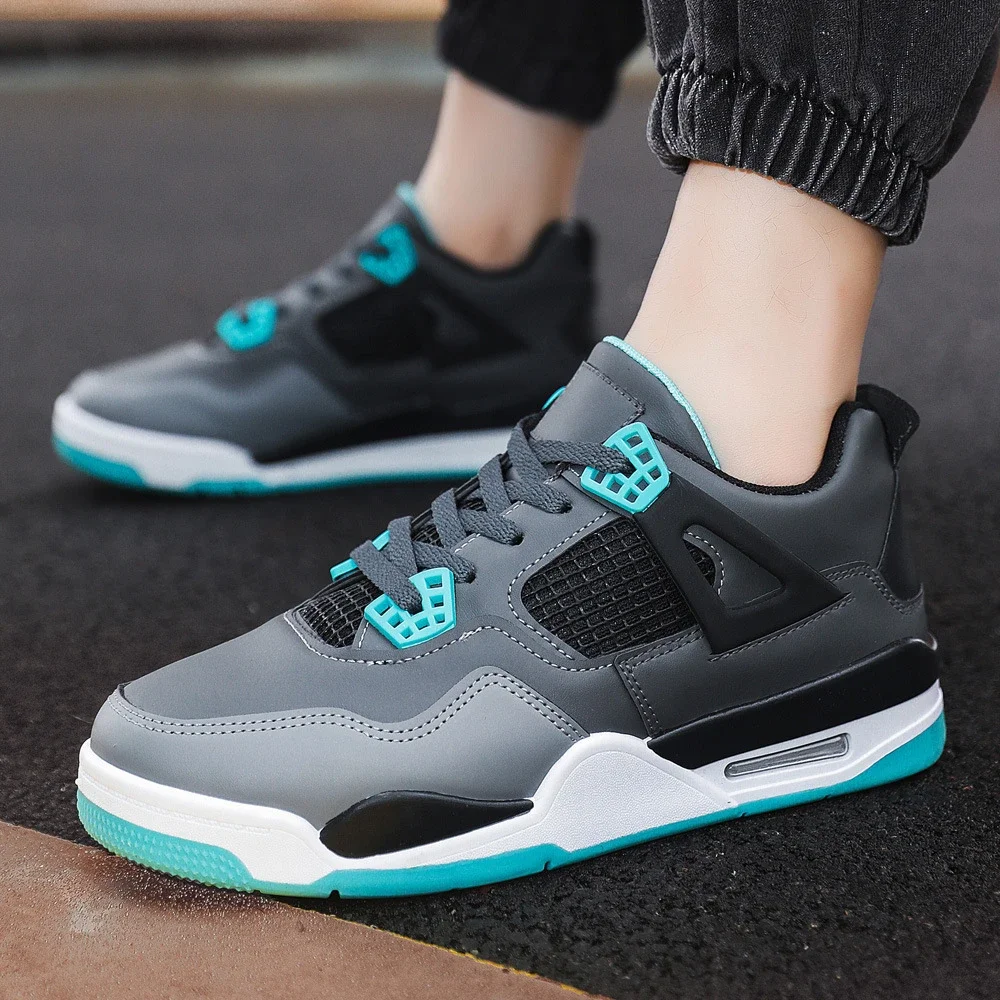 Men's Lightweight Lace-Up Comfort Basketball Shoes
