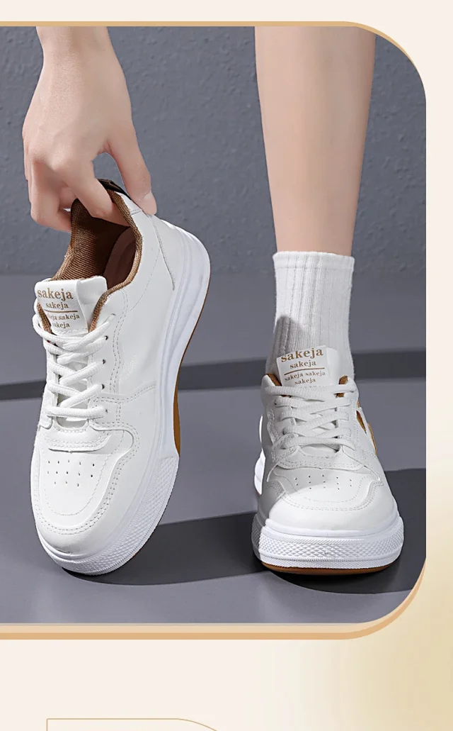 2025 Women's White Sneakers Lightweight Versatile Casual Detail