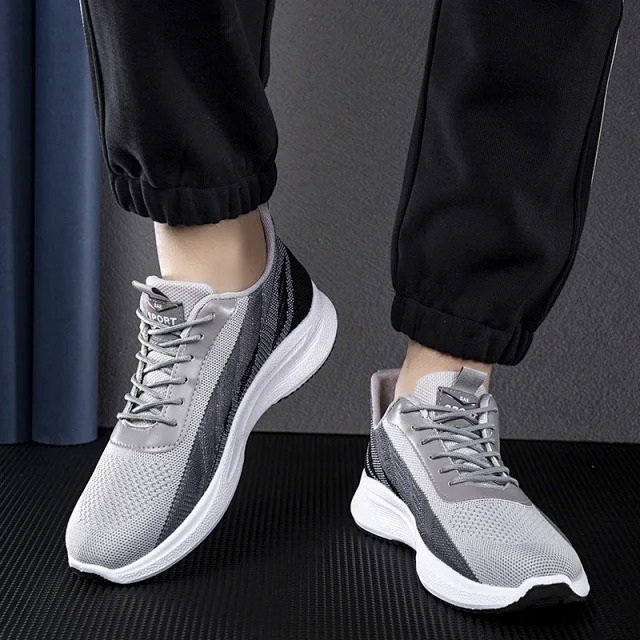 Men's Knit Mesh Versatile Running Sneakers Detail