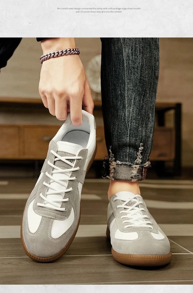 Spring Retro Unisex Low-Top Derby Sneakers Detail
