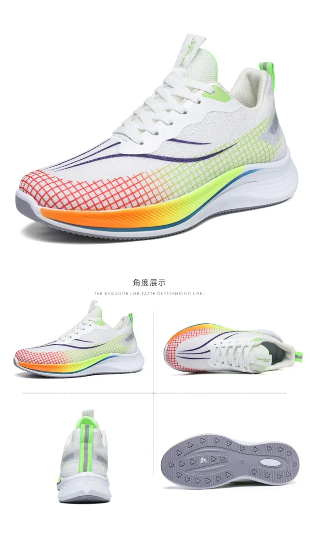 Summer Men's Breathable Mesh K-Style Sneakers Detail