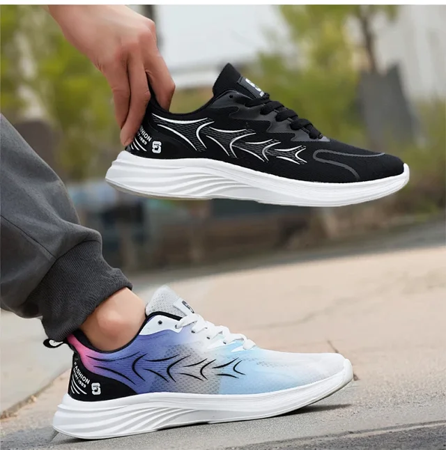 Men's Unisex Casual Running Shoes Stylish Breathable Flex Support Detail