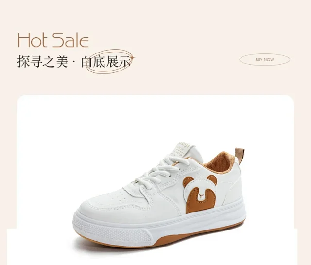 2025 Women's White Sneakers Lightweight Versatile Casual Detail