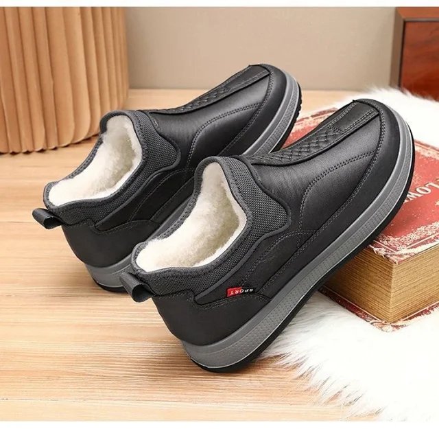 Men's Old Beijing Fleece-Lined Cotton Shoes Detail