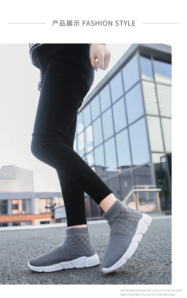 Couple Knitted Slip-on Breathable Loafers Detail