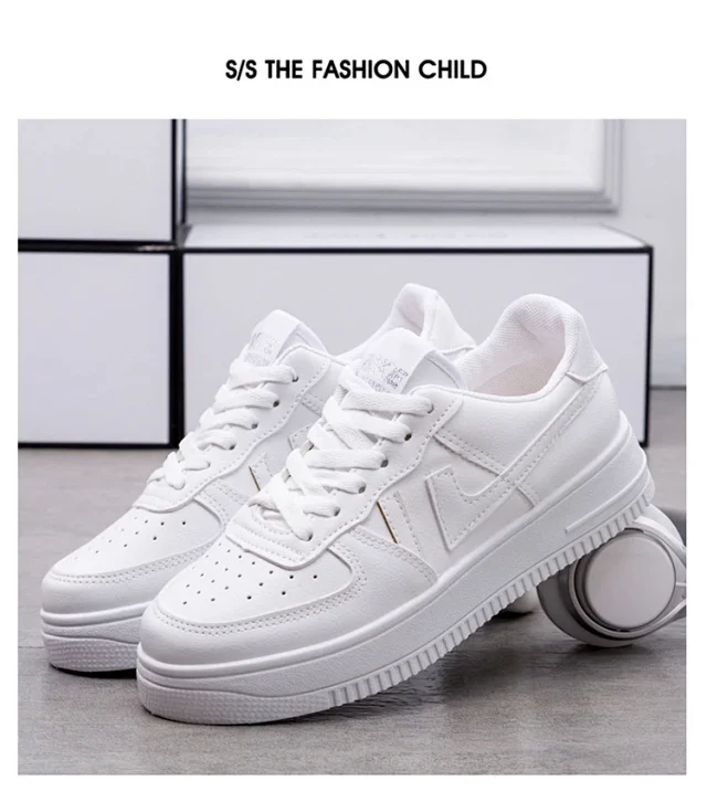 Breathable Unisex Two-Stripe School Plimsolls (Korean Style) Detail
