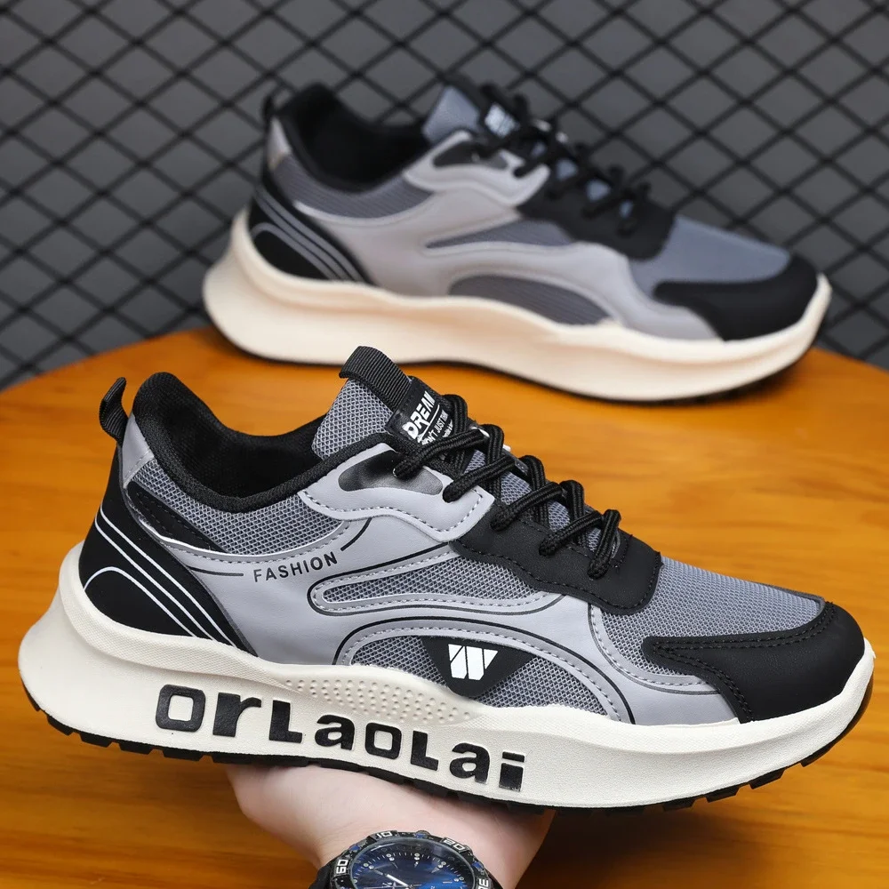 Men's 2025 Dad Sneakers Anti-Odor Mesh