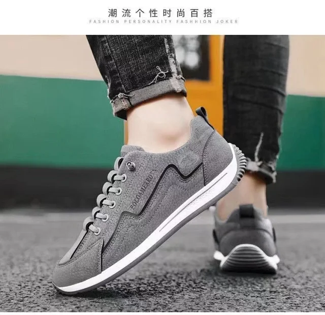Men's Anti-odor Canvas Slip-ons Breathable Retro Detail