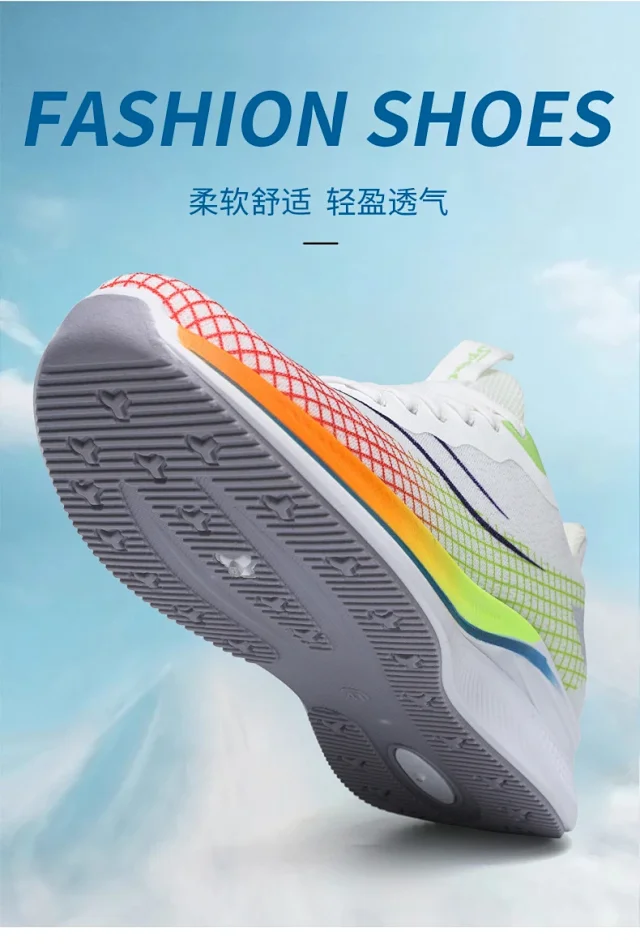 Summer Men's Breathable Mesh K-Style Sneakers Detail