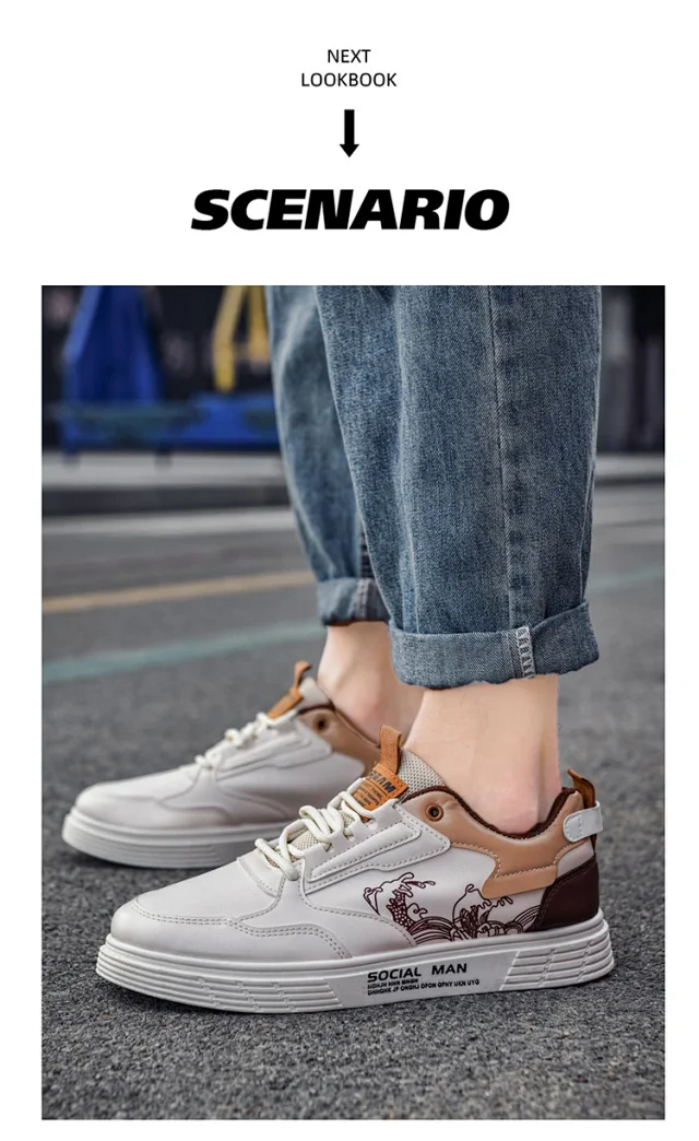 Men's Casual Fall Sneakers Lightweight Breathable Detail