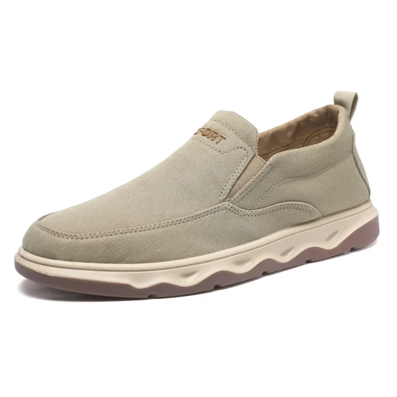 Men's Spring British Slip-On Canvas Loafers
