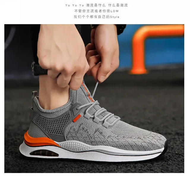Men's Running Shoes Flyknit Casual Lightweight Detail