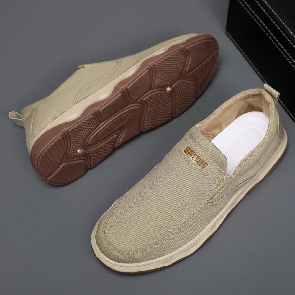 Men's Spring British Slip-On Canvas Loafers