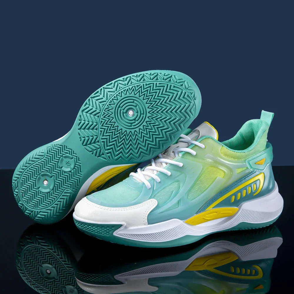 ForeignTrade Men's Knit Basketball Shoes Low-Cut