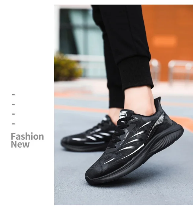 Men's Fashion Leather Low-Top Runners Detail