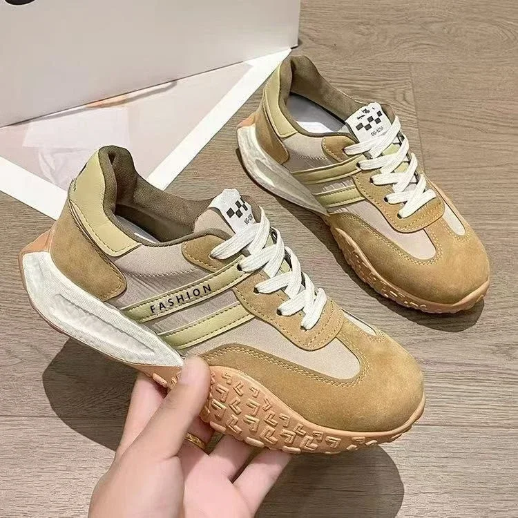 Women's Color-Block Chunky Waffle Sneakers