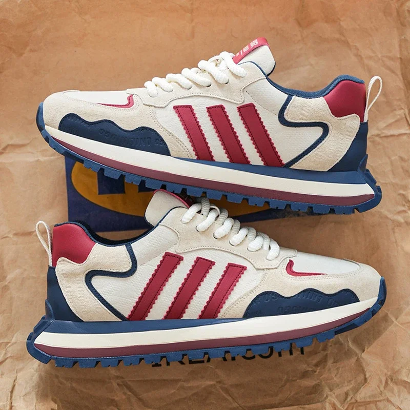 2025 Men's Spring Leather Dad Sneakers