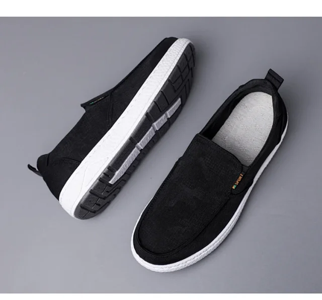 Men's Comfortable Slip-On Canvas Shoes Detail